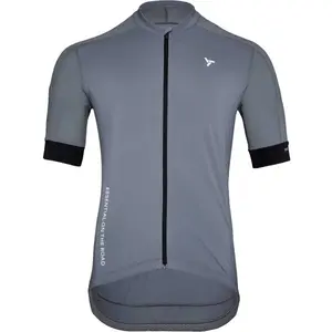 SILVINI CARNIO Pánský celopropínací cyklistický dres, šedá, velikost