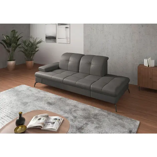 Sit & More LENOŠKA, textil, kůže, mokka