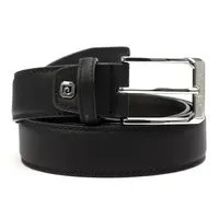 Pánsky kožený opasok Pierre Cardin Leo - čierna