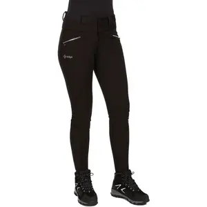 KILPI MAURA Dámské lyžařské softshellové kalhoty, černá, velikost