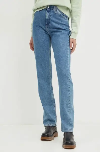 Džíny Calvin Klein Jeans dámské, high waist, J20J223718