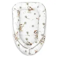 Miminu Hnízdečko, kokon pro miminko, bavlna, Kocourek a pampeliška - bílá