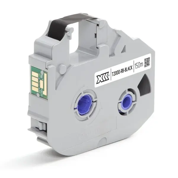 Partex T2000-RB-BLACK, černá, barvicí páska, 12mm x 150m