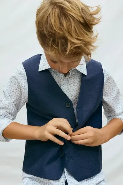 Dětská vesta s příměsí lnu Mayoral