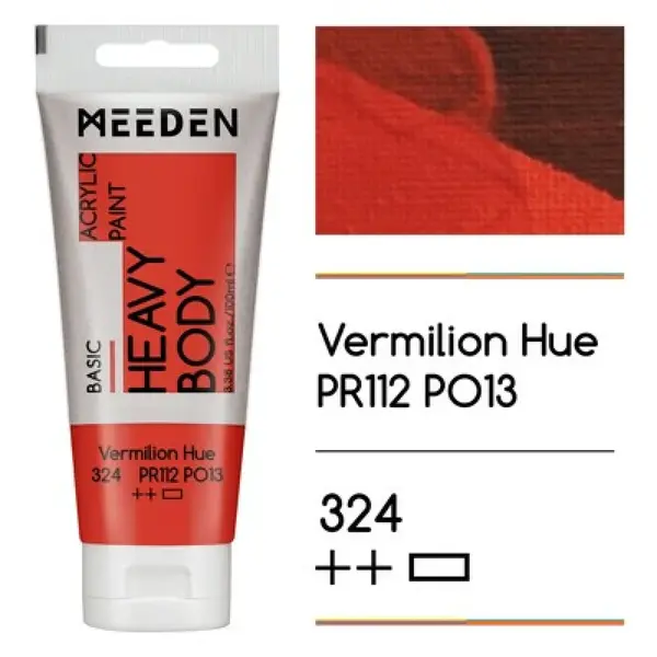 Akrylová barva Meeden 100ml – 324 Vermilion Hue