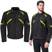 Letní moto bunda W-TEC Timuco černá-fluo 5XL