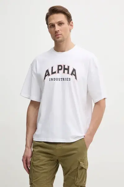 Bavlněné tričko Alpha Industries College