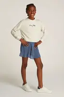 Dívčí šaty Tommy Hilfiger béžová barva, mini, KG0KG08334