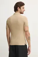 Bavlněné polo tričko Lacoste Lacoste Pique Polo Shirt PH4012 02S béžová barva, PH4012