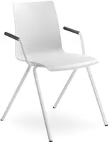 LD SEATING Konferenční židle EVO 010-N0,BR bílá podnož