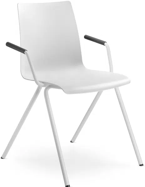 LD SEATING Konferenční židle EVO 010-N0,BR bílá podnož
