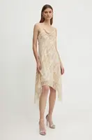 Šaty Patrizia Pepe béžová barva, mini, 2A2715 A429