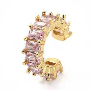 Cubic Zirconia Tennis Cuff Earrings