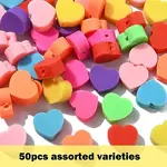 50Pcs Handmade Polymer Clay Beads