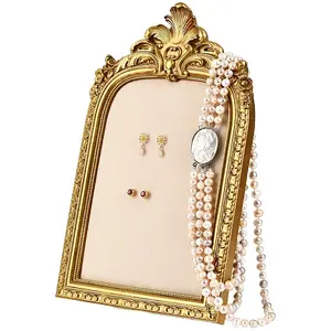 1Pc TPR Covered with Velvet Necklace Display Photo Frames
