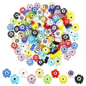 200Pcs 10 Color Handmade Lampwork Beads Strands