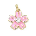 Brass Pave Clear Cubic Zirconia Pendants