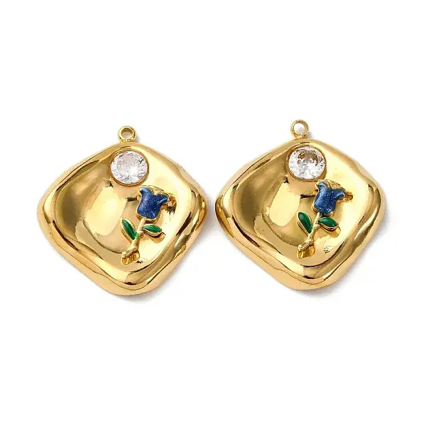 304 Stainless Steel Enamel Pendants