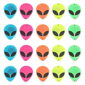 20Pcs 5 Colors Opaque Acylic Connector Charms