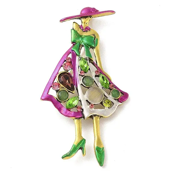 Fashion Lady Alloy Rhinestone Brooches