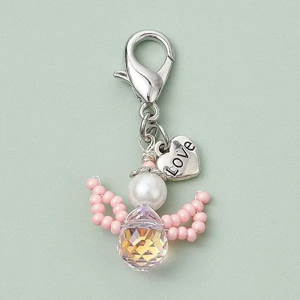 Angel Glass Seed Beads Pendant Decorations