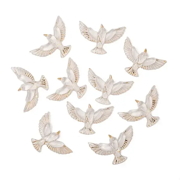 10Pcs Transparent Resin Cabochons