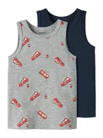 NAME IT Tielko  námornícka modrá / sivá melírovaná / krvavo červená / biela