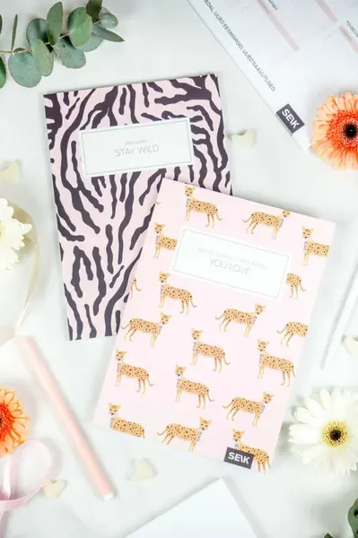 Zápisníky zebra & gepard (2 ks)