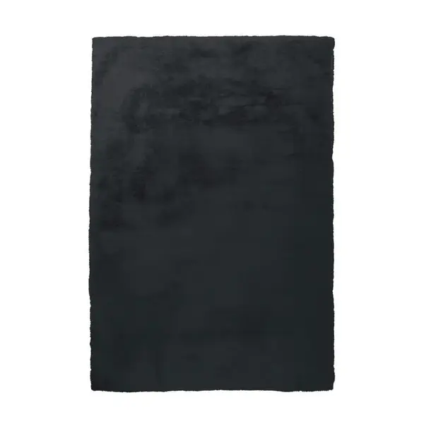 KOŽEŠINOVÝ KOBEREC, 80/150 cm, antracitová