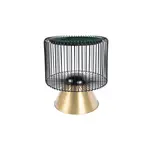 ODKLÁDACÍ STOLEK, zelená, černá, barvy zlata