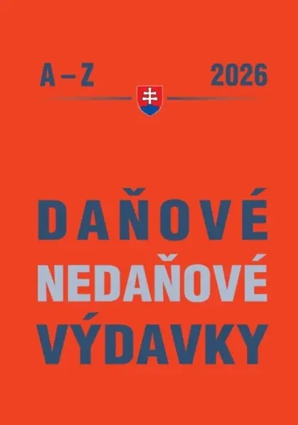 Daňové a nedaňové výdavky 2026