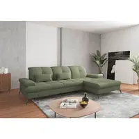 Sit & More ROHOVÁ SEDAČKA, textil, olivově zelená