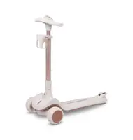 Toyz Dětská tříkolová koloběžka s LED kolečky Satura, bílá