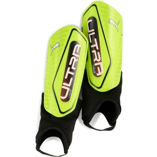 Puma ULTRA LIGHT ANKLE Fotbalové chrániče, žlutá, velikost