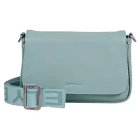 Dámská crossbody kožená kabelka Burkely Ava - světle modrá