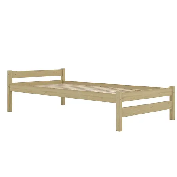 Posteľ Aleks 80x160 prírodná, nelakovaná