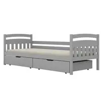 Postel Tosia velké zásuvky 80x200 šedá