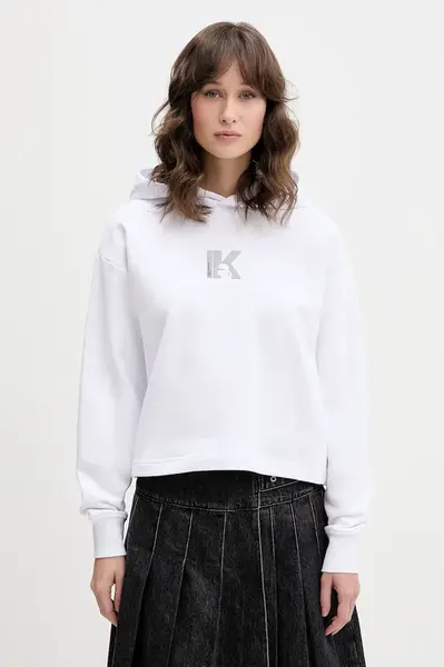 Karl Lagerfeld Jeans mikina s kapucí dámská bavlněná