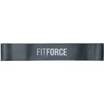 Fitforce EXELOOP HARD Posilovací guma, tmavě šedá, velikost