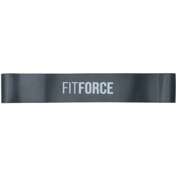 Fitforce EXELOOP HARD Posilovací guma, tmavě šedá, velikost