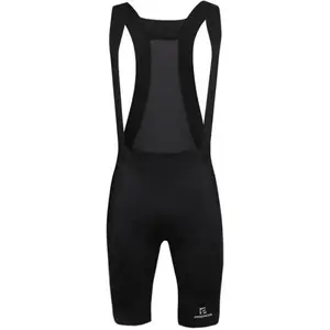 PROGRESS TORQMAN SHORTS BIB Pánské cyklistické kraťasy s kšandami, černá, velikost
