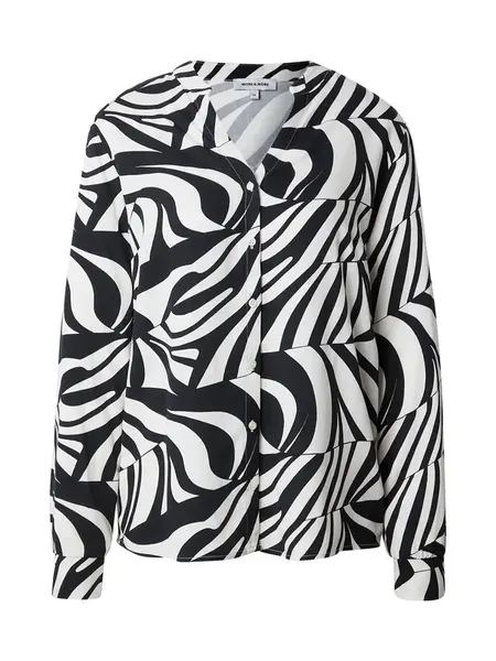 MORE & MORE Blúzka  nebielená / čierna