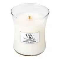 WoodWick Vonná sviečka váza White Tea & Jasmine 275 g