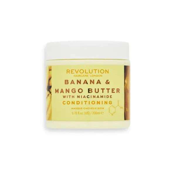 Revolution Haircare Maska na vlasy Banana + Mango Butter with Niacinamide (Conditioning Hair Mask) 200 ml