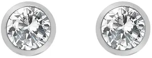 Hot Diamonds Strieborné náušnice s topaz a pravým diamantom Willow DE584