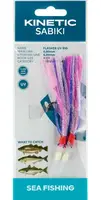 Kinetic nadväzec sabiki flasher uv purple pink silver 150 cm 7/0