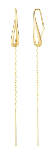 Soliter Pôvabné zlaté dlhé náušnice 231 001 00655