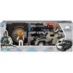 Vojenská sada s autom a doplnkami