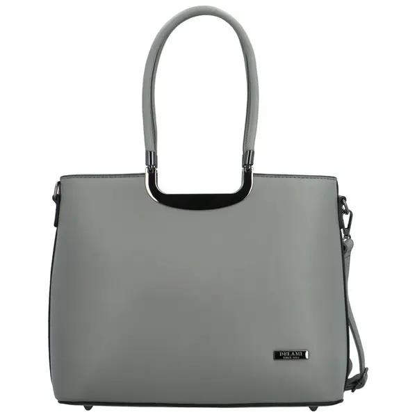 Dámská kabelka do ruky šedá - Delami Bella Rosa
