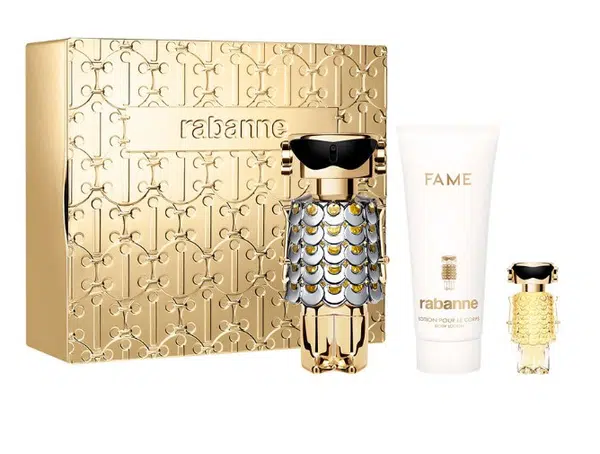 Rabanne Fame - EDP 80 ml + tělové mléko 100 ml + EDP 4 ml
